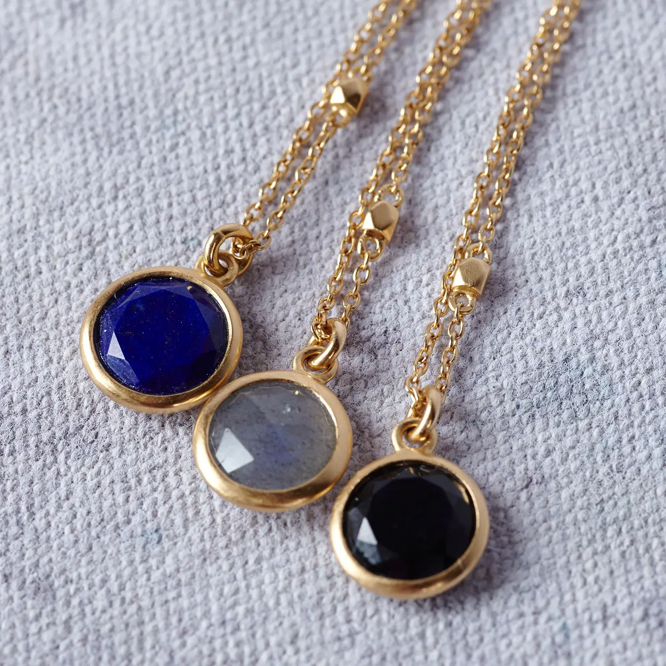 The Duchess of Cambridge's £160 Astley Clarke Round Stilla Lapis Lazuli Pendant Necklace is available in 7 stones