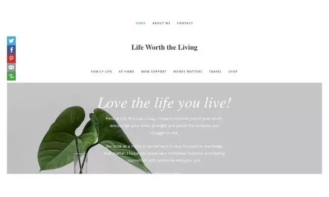 life worth living is one of the best female blogs women should read