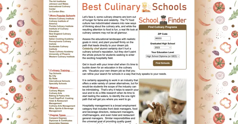culinary school image