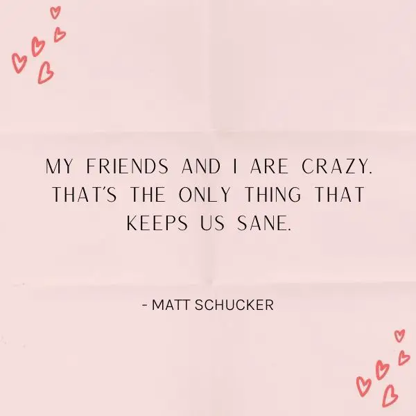 crazy friend quote image